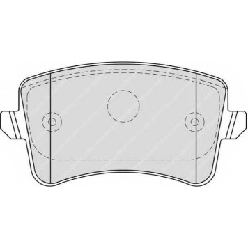 Колодки тормозные дисковые задний для AUDI A4(8K2,8K5,B8), A5(8F7,8T3,8TA), Q5(8R) <b>FERODO FDB4190 / 24606</b>
