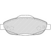 FERODO FDB4003 - колодки тормозные, передние