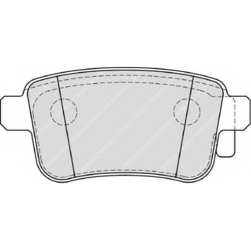 Колодки тормозные дисковые задний для MERCEDES CITAN Mixto(415), CITAN(415) / RENAULT KANGOO Express(FW0/1#), KANGOO(KW0/1#) <b>FERODO FDB4186 / 24692</b>