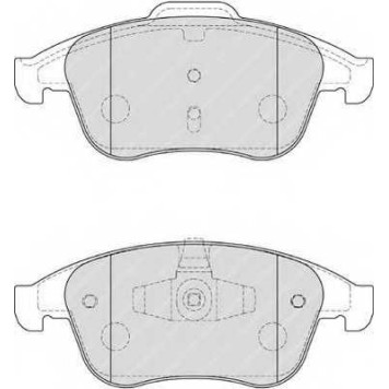 Колодки тормозные дисковые передний для RENAULT CLIO, GRAND(JZ0/1#), MEGANE(BZ0#, DZ0/1#, EZ0/1#, KZ0/1), SCENIC(JZ0/1#) <b>FERODO FDB4181 / 24710</b>