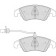 Колодки тормозные дисковые передний для AUDI A4(8K2, 8K5, 8KH, B8), A5(8F7, 8T3, 8TA), A6(4G2, 4G5, 4GC, 4GD, 4GH, 4GJ, C7), A7(4GA, 4GF), Q5(8R) <b>FERODO FDB4044 / 24743</b>