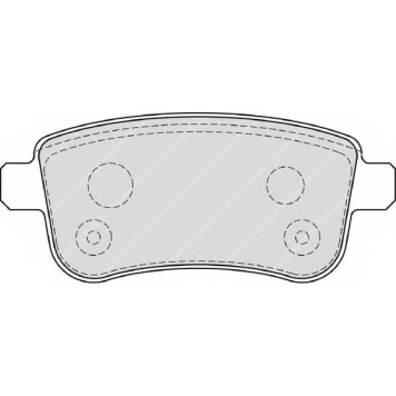 Колодки тормозные дисковые задний для RENAULT FLUENCE(L30#), GRAND(JZ0/1#), MEGANE(BZ0#, DZ0/1#, EZ0/1#, KZ0/1), SCENIC(JZ0/1#) <b>FERODO FDB4182 / 24820</b>-1