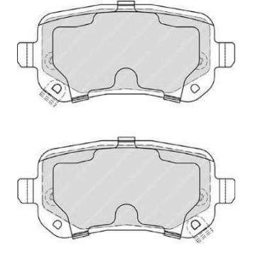 Колодки тормозные дисковые задний для CHRYSLER GRAND VOYAGER(RT) / FIAT FREEMONT(JC#,JF#) <b>FERODO FDB4196 / 24822</b>