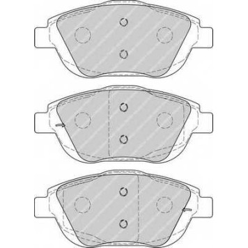 Колодки тормозные дисковые передний для CITROEN C3, DS3 / PEUGEOT 2008 <b>FERODO FDB4288 / 24883</b>