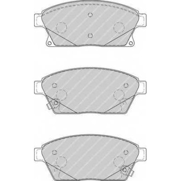 FERODO FDB4264 - колодки тормозные, передние