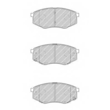Колодки тормозные дисковые передний для HYUNDAI ix20(JC), SONATA(YF) <b>FERODO FDB4447 / 25187</b>