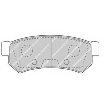 Колодки тормозные дисковые задний для CHEVROLET LACETTI(J200), NUBIRA / DAEWOO LACETTI(KLAN), NUBIRA(KLAJ,KLAN) <b>FERODO FDB4295 / 25232</b>