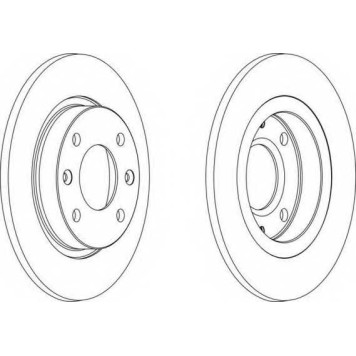Тормозной диск FERODO DDF059