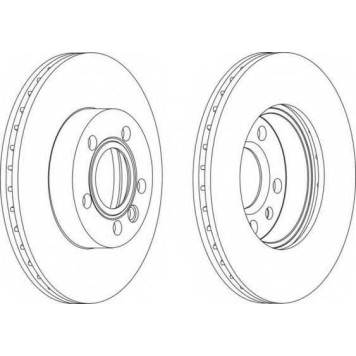 Тормозной диск FERODO DDF1010