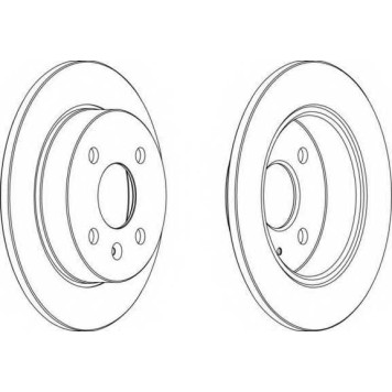 Тормозной диск FERODO DDF1043