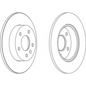Тормозной диск FERODO DDF1044