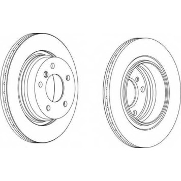 Тормозной диск FERODO DDF1073