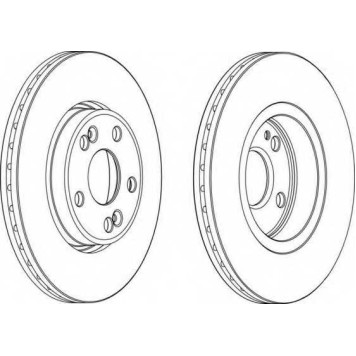 Тормозной диск FERODO DDF1123
