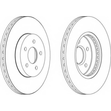 Тормозной диск FERODO DDF1125