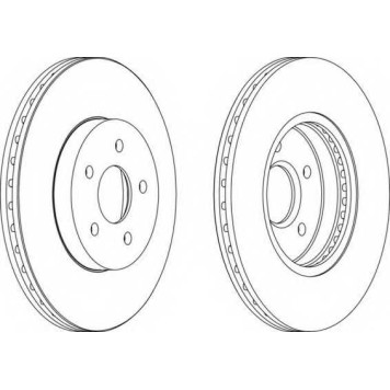 Тормозной диск FERODO DDF1125C