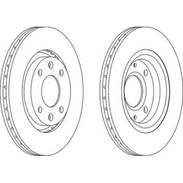 Тормозной диск FERODO DDF1140