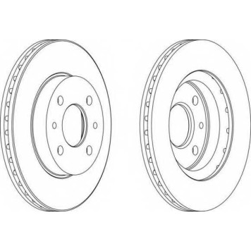 Тормозной диск FERODO DDF1142