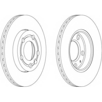 Тормозной диск FERODO DDF1164