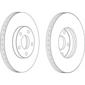 Тормозной диск FERODO DDF1172