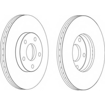 Тормозной диск FERODO DDF1172