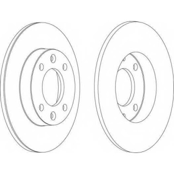 Тормозной диск FERODO DDF1178