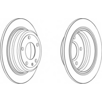 Тормозной диск FERODO DDF120-1