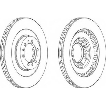 Тормозной диск FERODO DDF1212