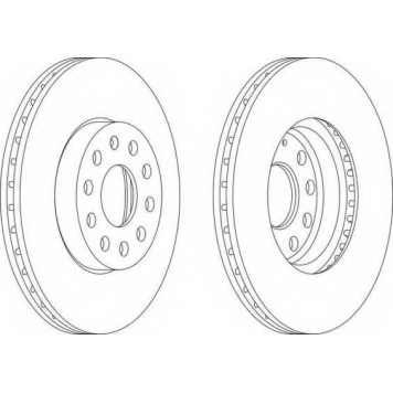 Тормозной диск FERODO DDF1218