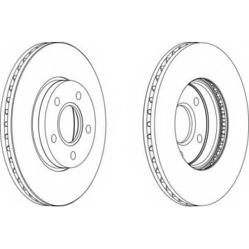 Тормозной диск FERODO DDF1222