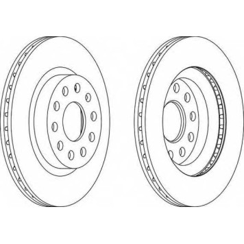Тормозной диск FERODO DDF1223