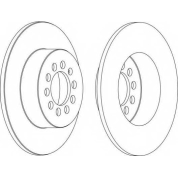 Тормозной диск FERODO DDF1224