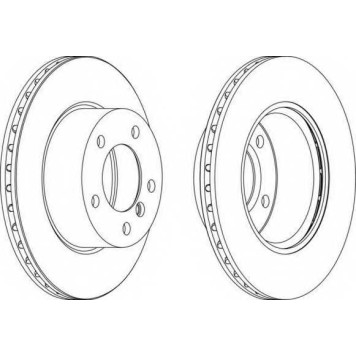 Тормозной диск FERODO DDF1228