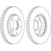 Тормозной диск FERODO DDF1239