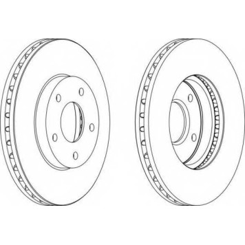Тормозной диск FERODO DDF1249