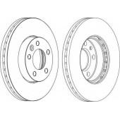 Тормозной диск FERODO DDF1253C-1