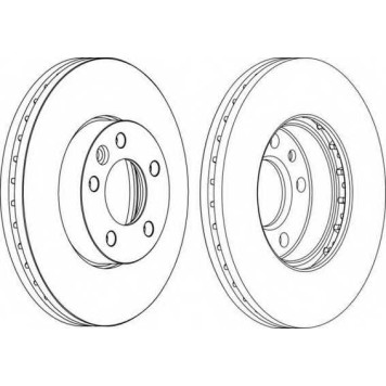 Тормозной диск FERODO DDF1253C-1