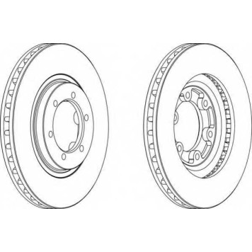 Тормозной диск FERODO DDF1269