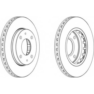 Тормозной диск FERODO DDF1270