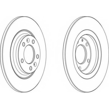 Тормозной диск FERODO DDF1275
