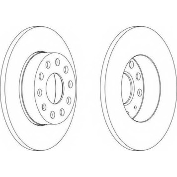 Тормозной диск FERODO DDF1276