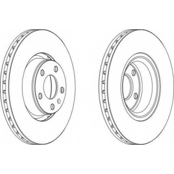 Тормозной диск FERODO DDF1277C-1
