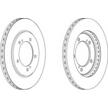 Тормозной диск FERODO DDF1282
