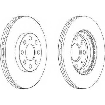 Тормозной диск FERODO DDF1304