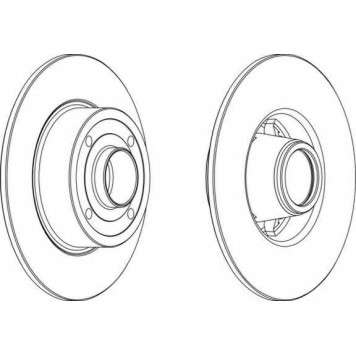 Тормозной диск FERODO DDF1369C-1