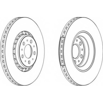 Тормозной диск FERODO DDF1371C-1
