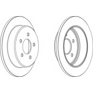 Тормозной диск FERODO DDF1378