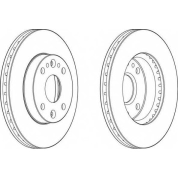 Тормозной диск FERODO DDF1391-1