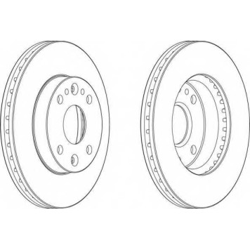 Тормозной диск FERODO DDF1391