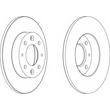 Тормозной диск FERODO DDF1395