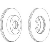 Тормозной диск FERODO DDF1396